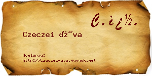 Czeczei Éva névjegykártya