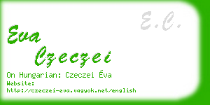 eva czeczei business card