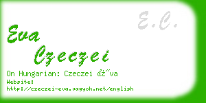 eva czeczei business card